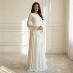 Women's Ruffle-Trim Flare-Sleeve Maxi Dress