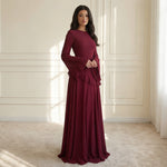 Women's Ruffle-Trim Flare-Sleeve Maxi Dress