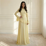 Women's Ruffle-Trim Flare-Sleeve Maxi Dress