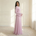 Women's Ruffle-Trim Flare-Sleeve Maxi Dress