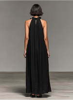 Women's Ruffled Halter-Neck Maxi Dress