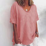 Women's Short Sleeves Loose Blouse
