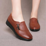 Women's Side Zip Low Heel Loafers