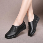 Women's Side Zip Low Heel Loafers