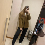 Women’s Single Breasted Button Front Blazer Jacket