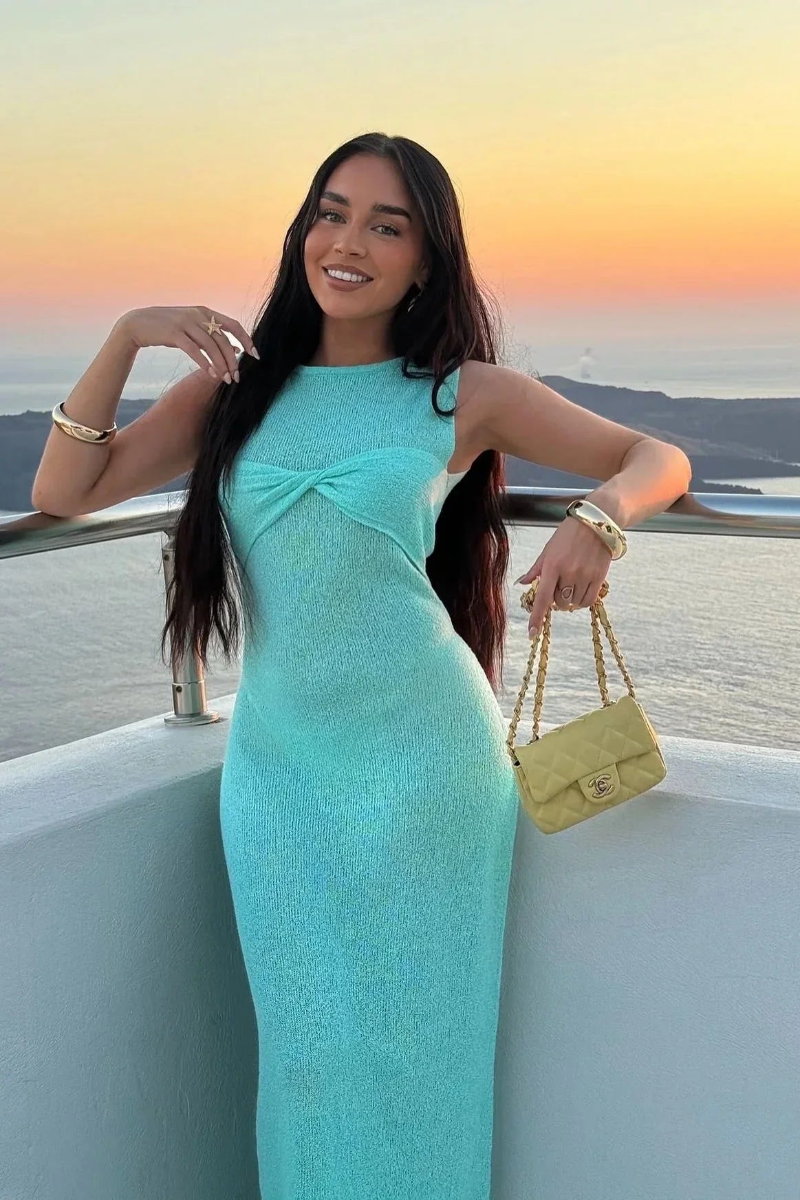 Women's Sleeveless Maxi Beach Wedding Guest Dress