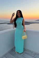 Women's Sleeveless Maxi Beach Wedding Guest Dress