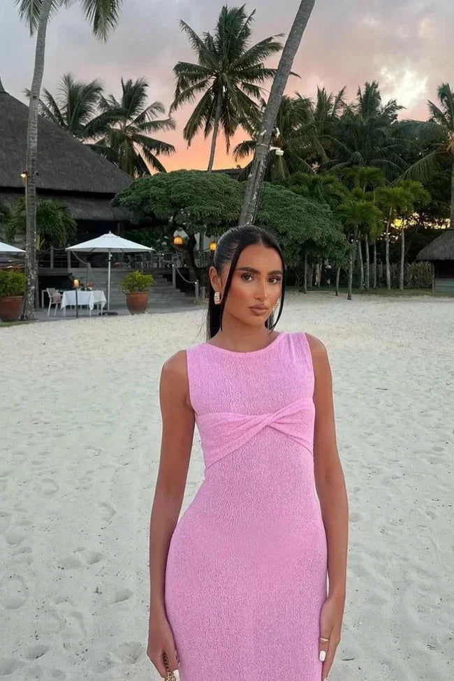 Women's Sleeveless Maxi Beach Wedding Guest Dress