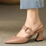 Women's Slingback Strap Pointed Toe Heels
