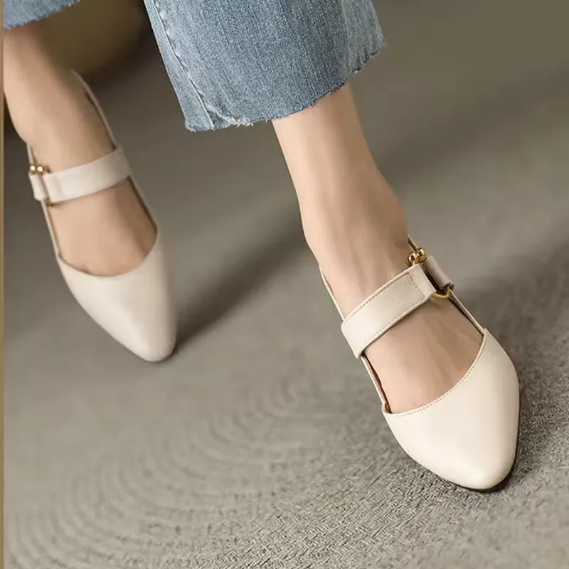 Women's Slingback Strap Pointed Toe Heels