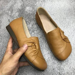 Women’s Slip On Knot Detail Round Toe Flat Shoes