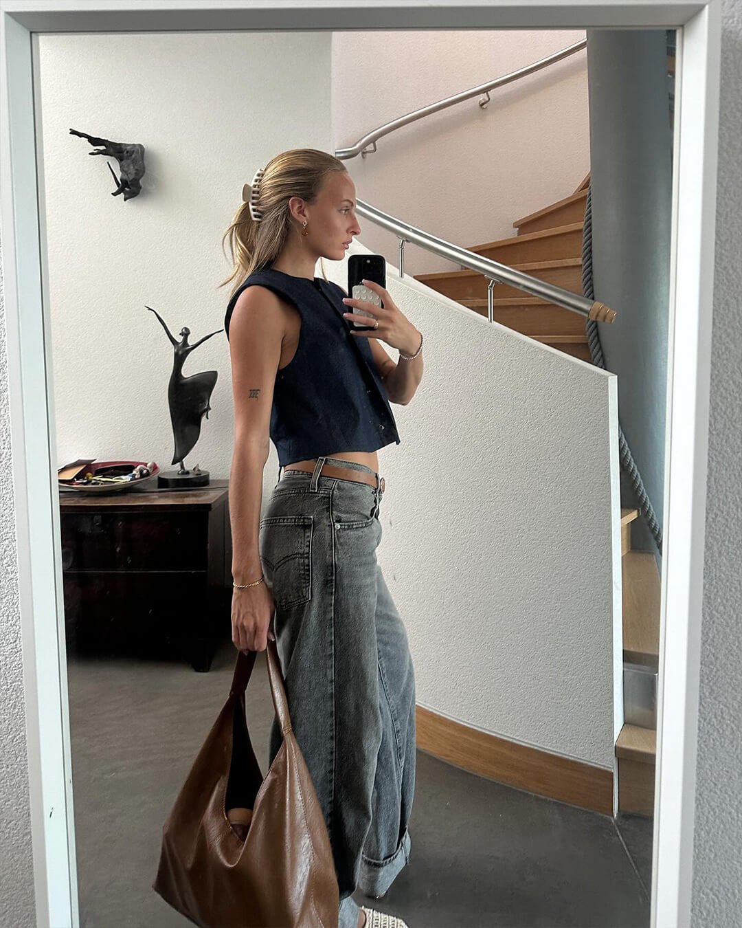 Women’s Slouchy Shoulder Tote Bag