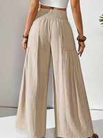 Women’s Smocked Waist Wide Leg Lounge Pants
