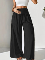 Women’s Smocked Waist Wide Leg Lounge Pants