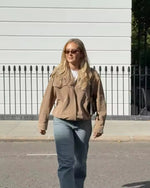 Women’s Stand Collar Zip Front Pocket Jacket