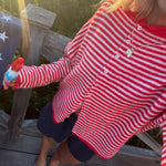 Women’s Striped Button Front Cardigan