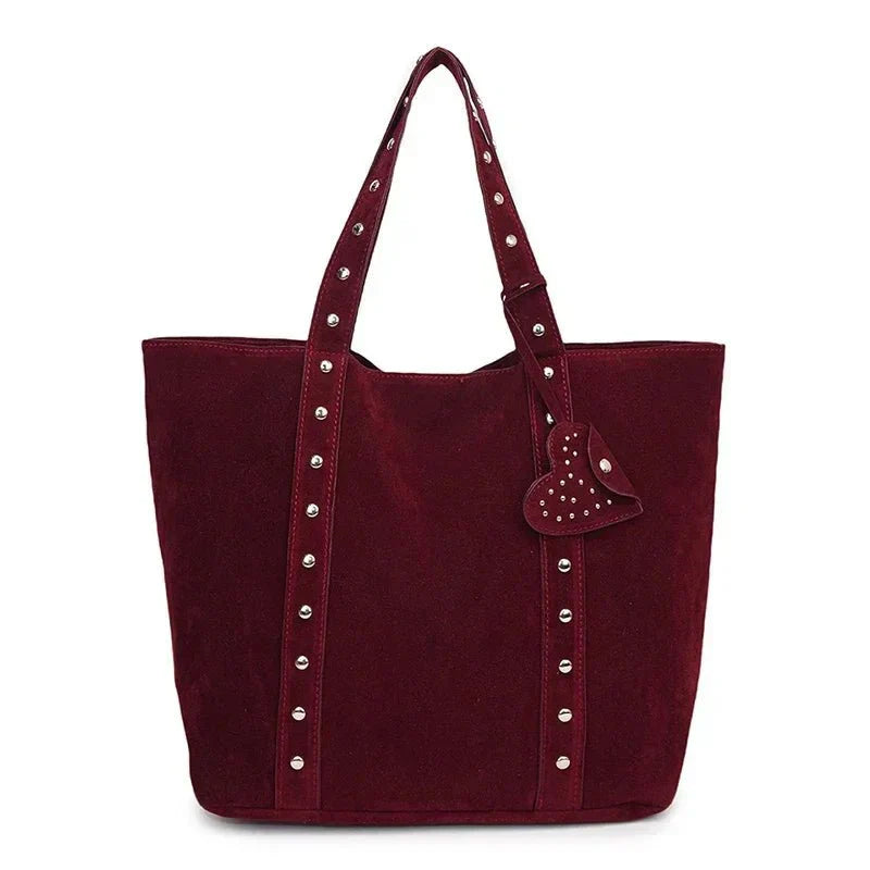 Women’s Stud Detail Shoulder Tote Bag