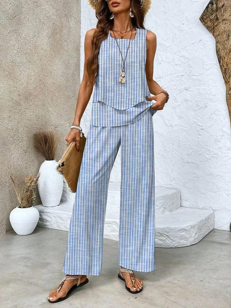 Women’s Tank Top & Wide Leg Pants 2 Piece Set