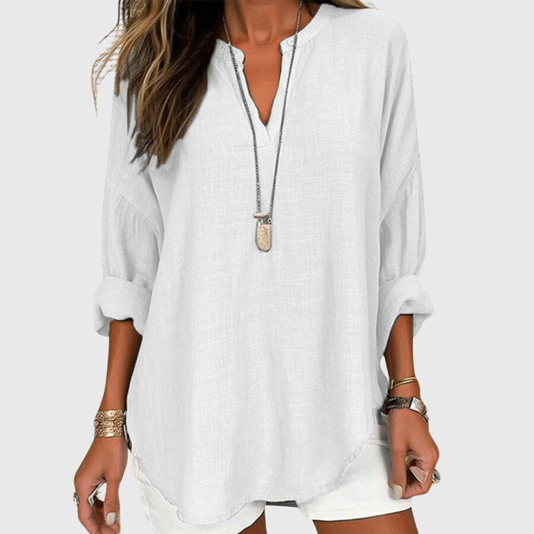 Women's Three Quarter Sleeve V-Neck Shirt