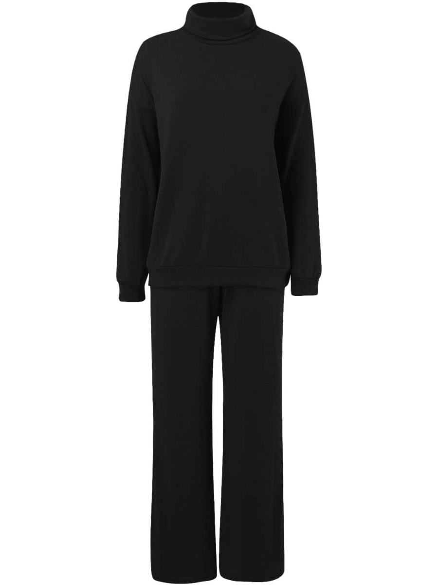 Women’s Turtleneck Knit Two Piece Lounge Set