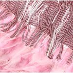 Women's V-Neck Spaghetti-Strap Feather Mini Dress