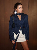 Women’s V-Neck Tailored Button Front Blazer