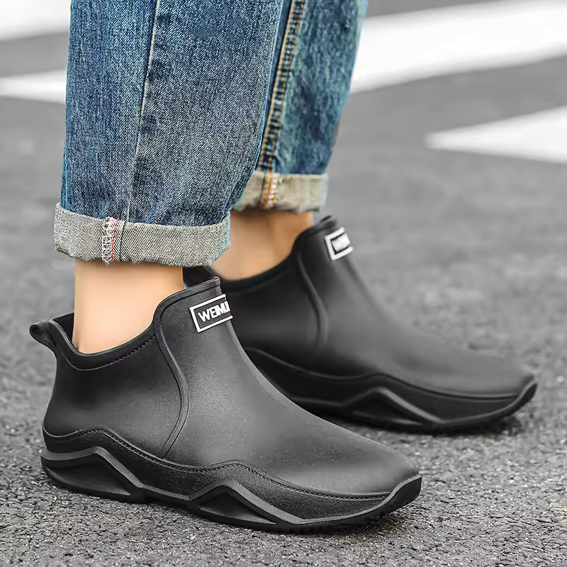 Women’s Waterproof Slip-On Rain Ankle Boots