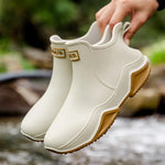 Women’s Waterproof Slip-On Rain Ankle Boots