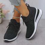 Women's Wedge Sole Lace Up Sneakers